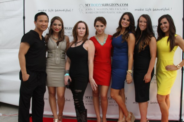 The team with our patient at our Grand Opening Celebration